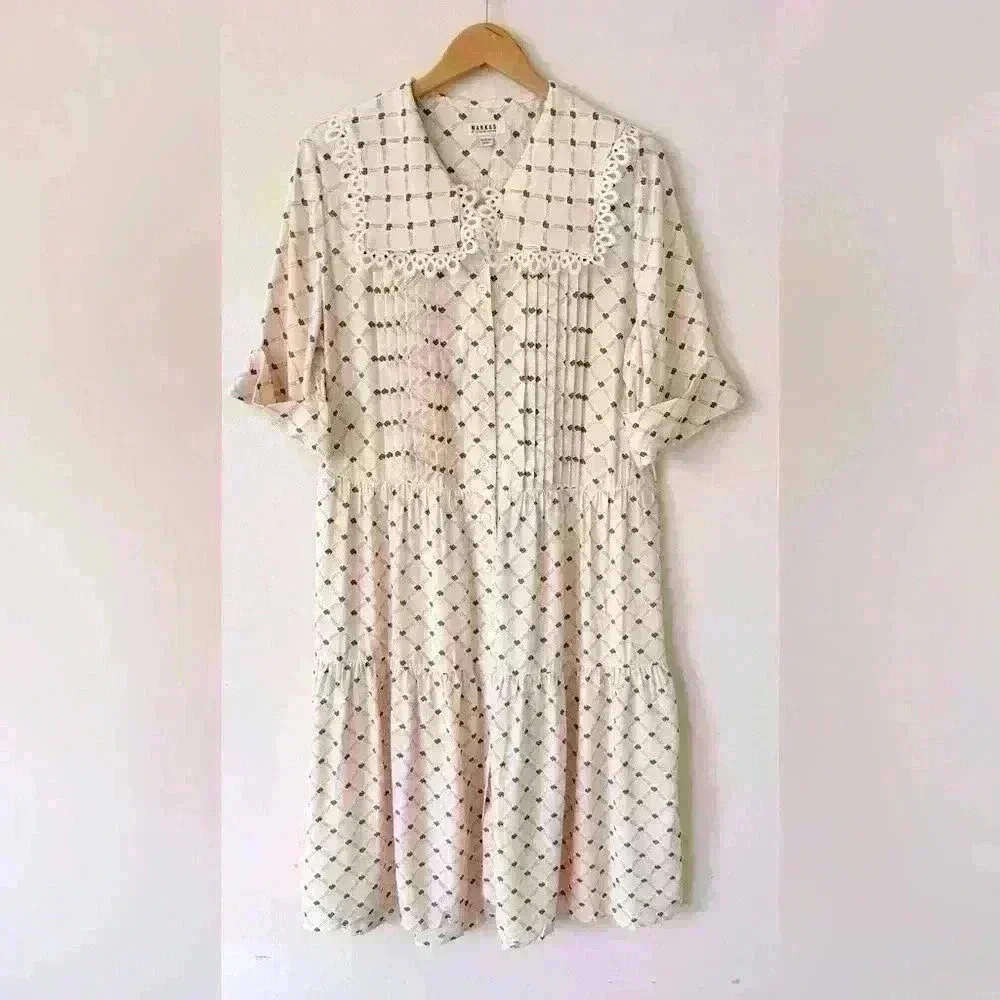 NWOT Markus by Markus Lupfer Carter Lip‎ Print Dress Size M